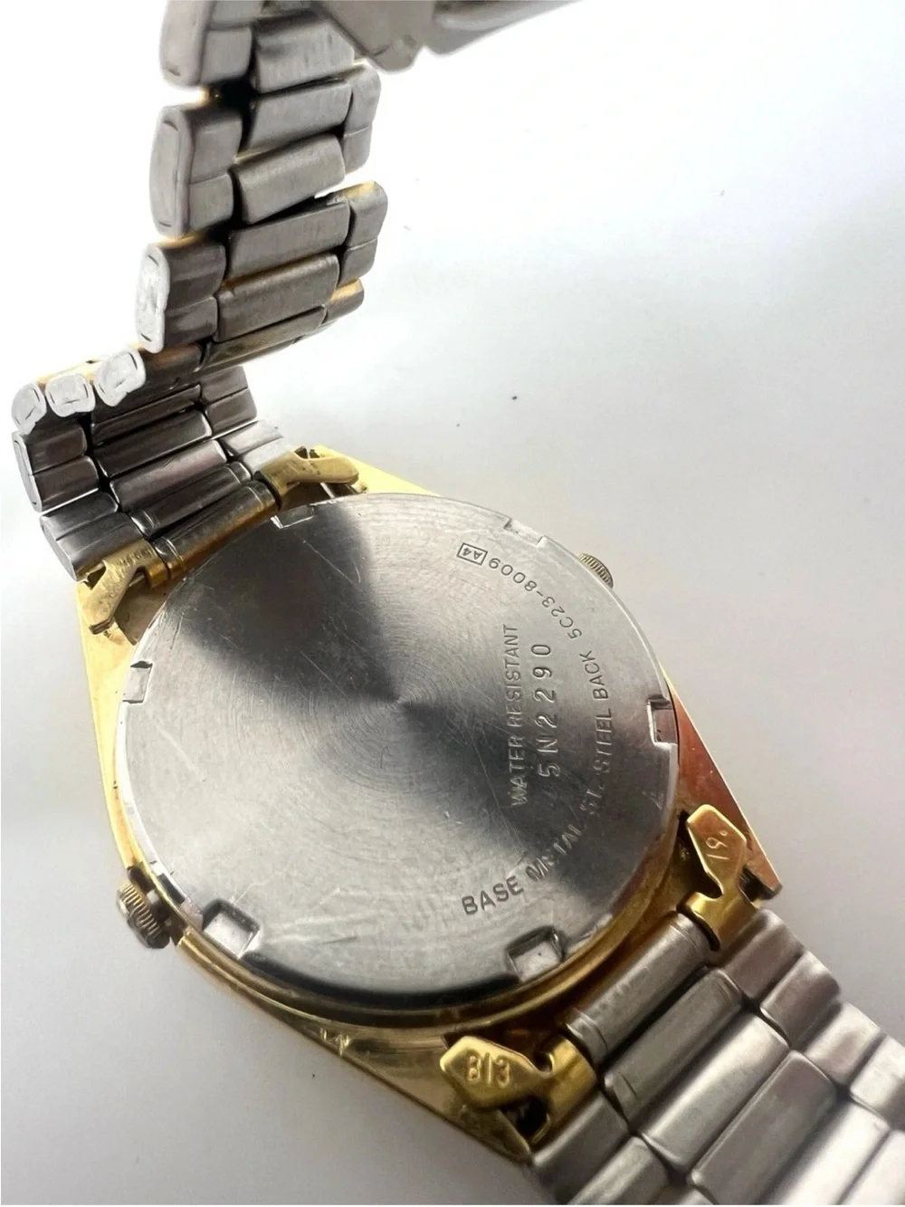 Seiko Gold and Silver Two-Tone Alarm Quartz Watch